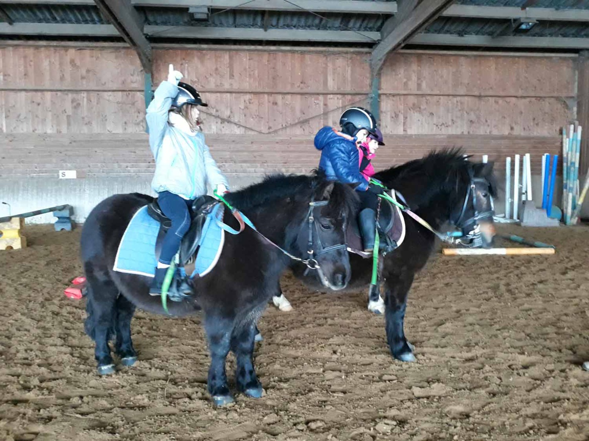 Les cours d'équitation babyponeys au centre équestre des Écuries du Rosey