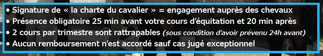 Tarifs Rentrée 2024 des Ecuries du Rosey, centre équestre dans le pays de Gex