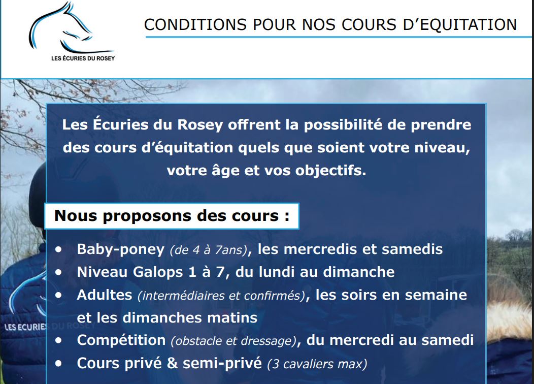 Rentrée 2025 aux Écuries du Rosey, centre équestre dans le pays de Gex Rentrée 2025 aux Écuries du Rosey, centre équestre dans le pays de Gex
